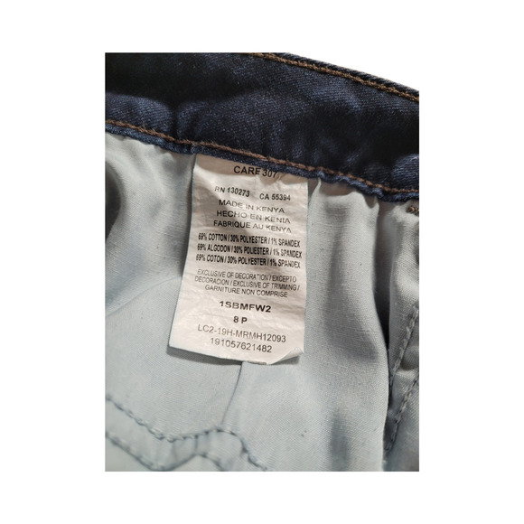 Lee Riders Midrise Bootcut Stretch Jeans Dark Blue Denim Sz. 8 P - Picture 9 of 10